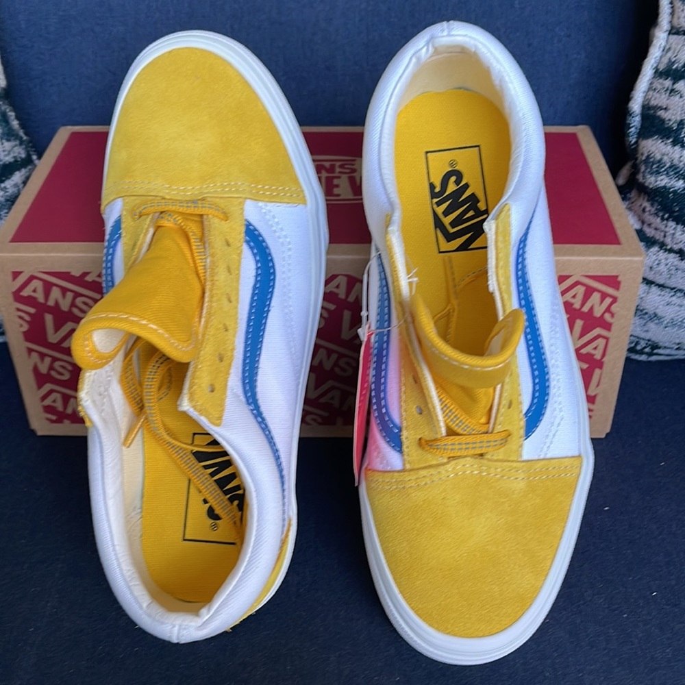 Vans Old Skool Sport Pop Yellow White WMNS - Picture 13 of 16